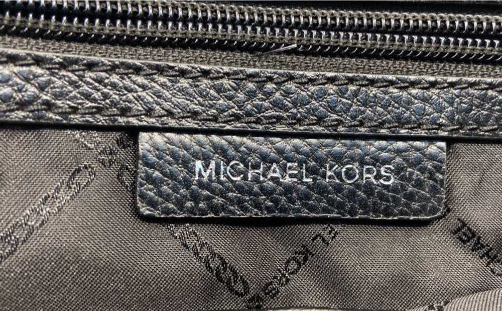 Michael Kors Fulton Black Leather Shoulder Hobo S… - image 6