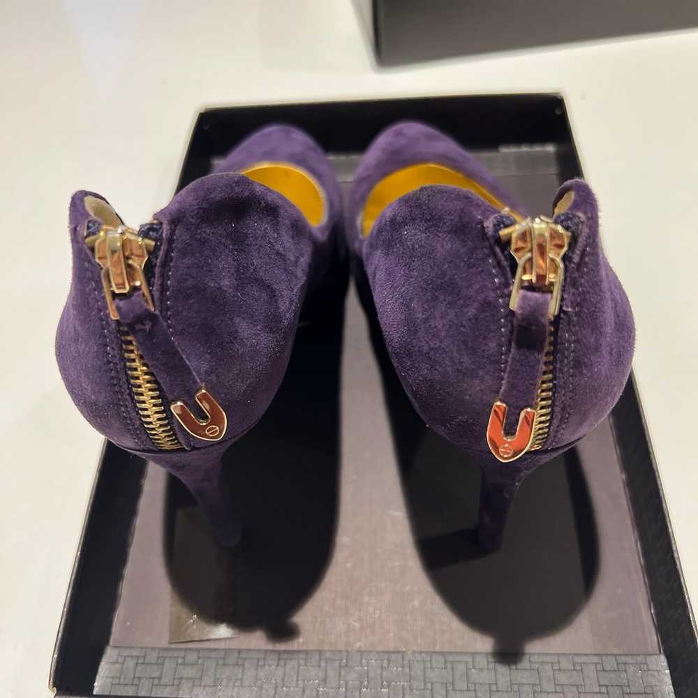 JOAN DAVID Designer Elegant High Heels Purple siz… - image 4