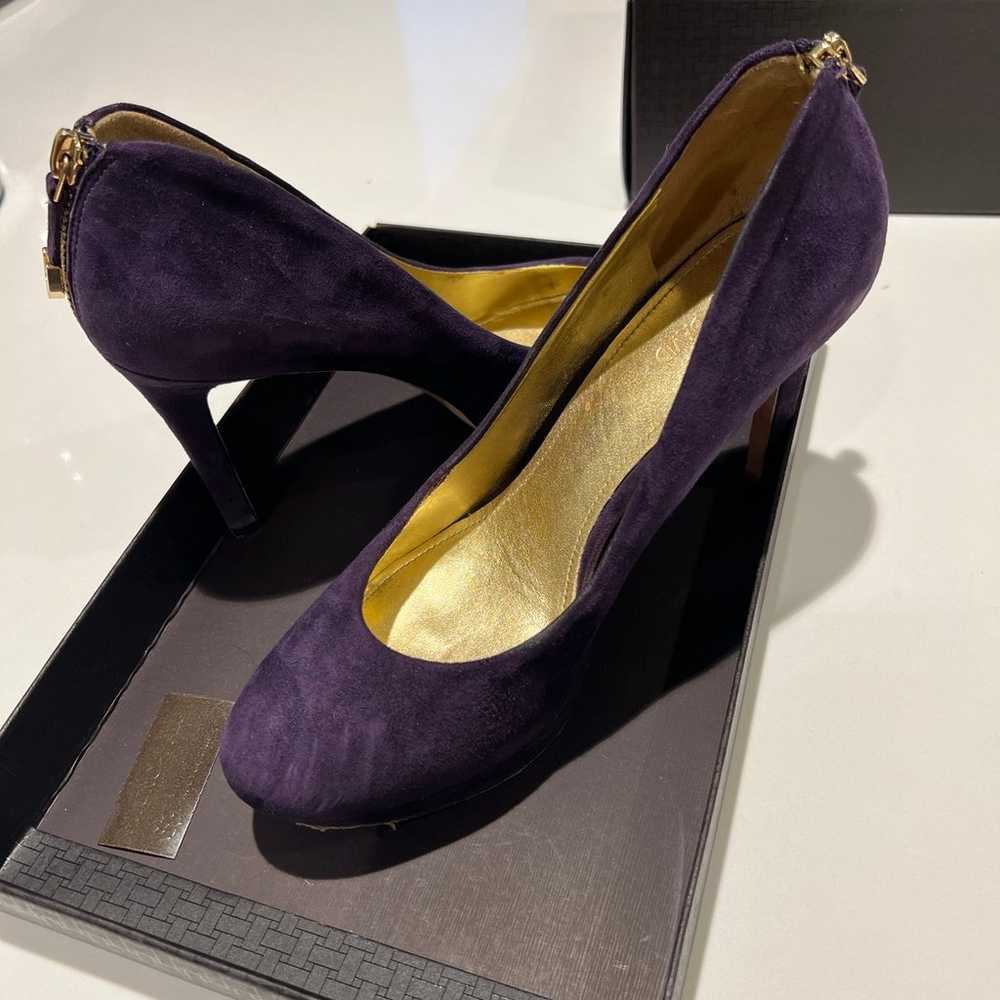 JOAN DAVID Designer Elegant High Heels Purple siz… - image 5