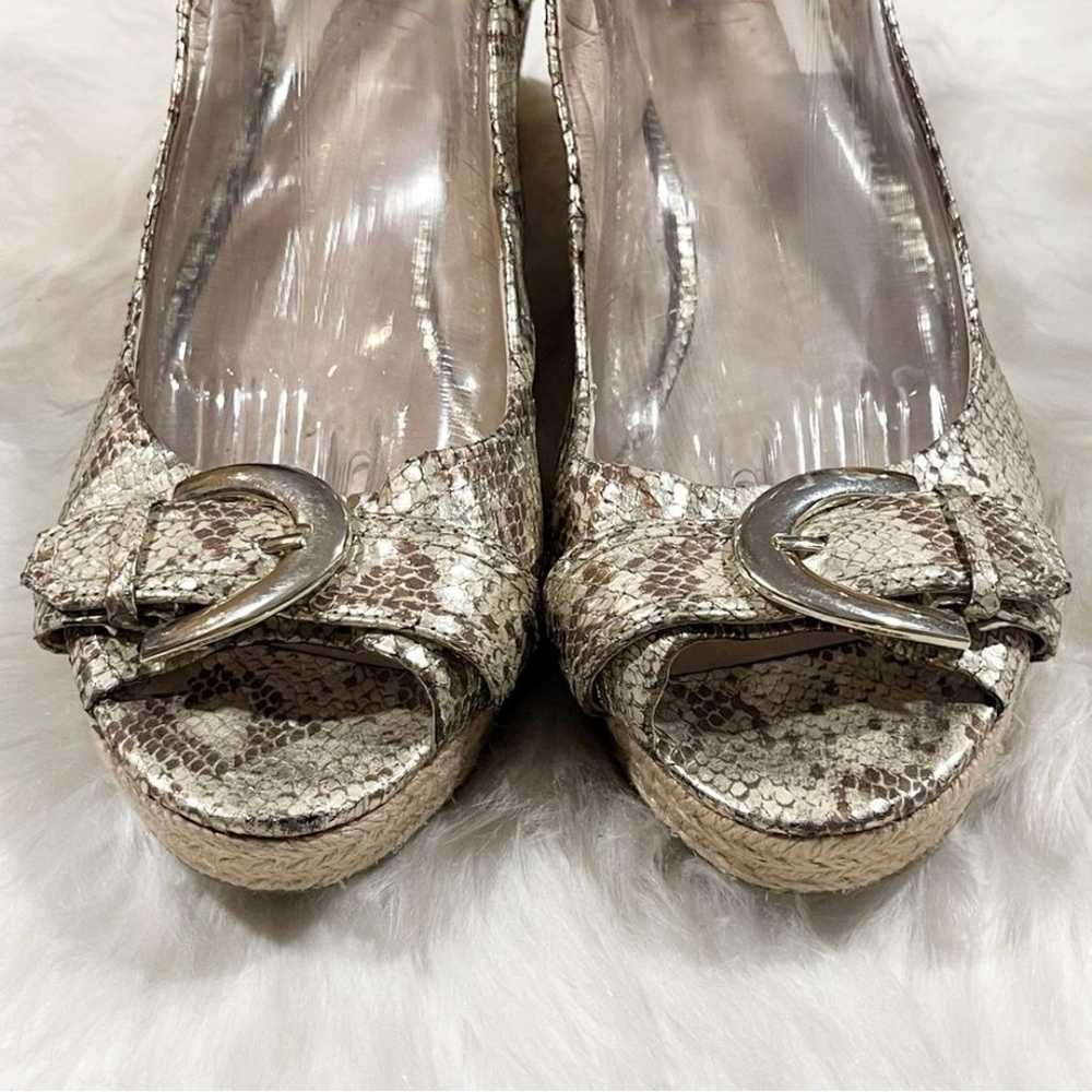 Franco Sarto Kendra Snakeskin Wedge Sandals - image 10