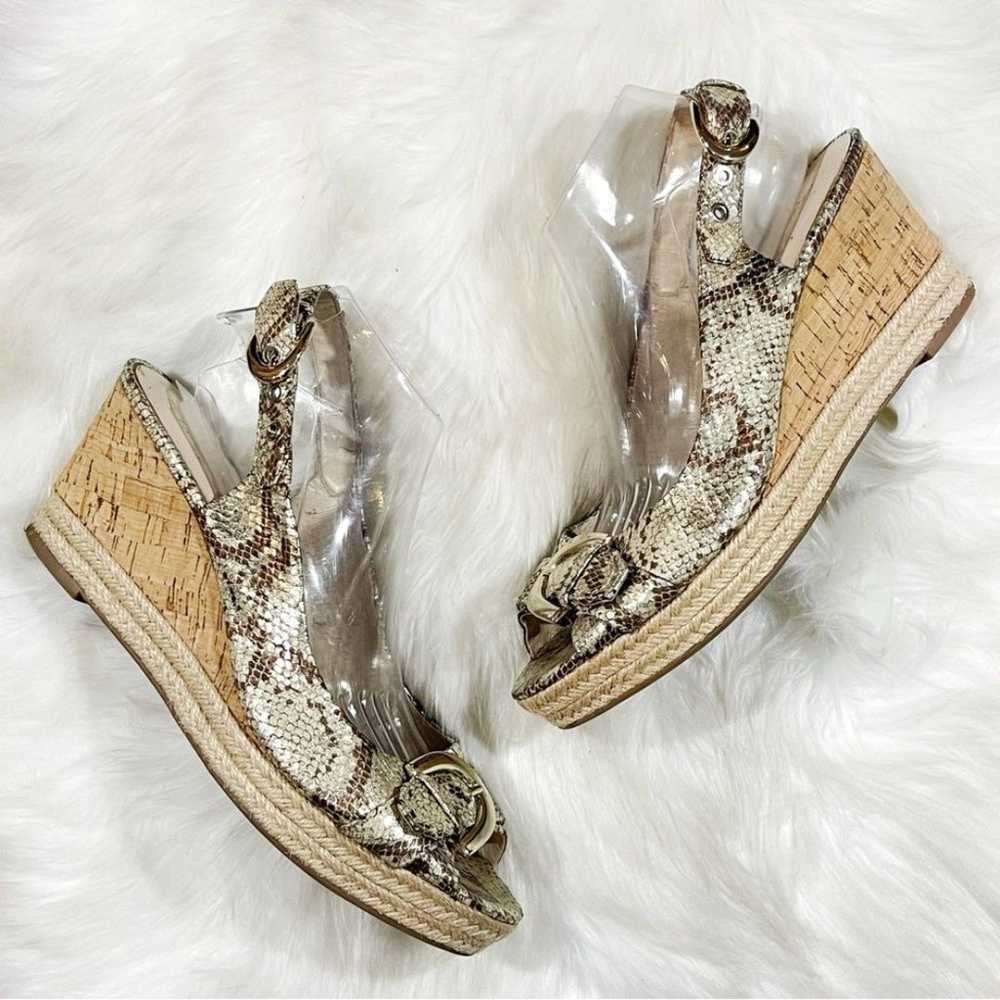 Franco Sarto Kendra Snakeskin Wedge Sandals - image 11