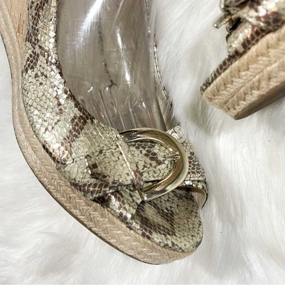 Franco Sarto Kendra Snakeskin Wedge Sandals - image 9