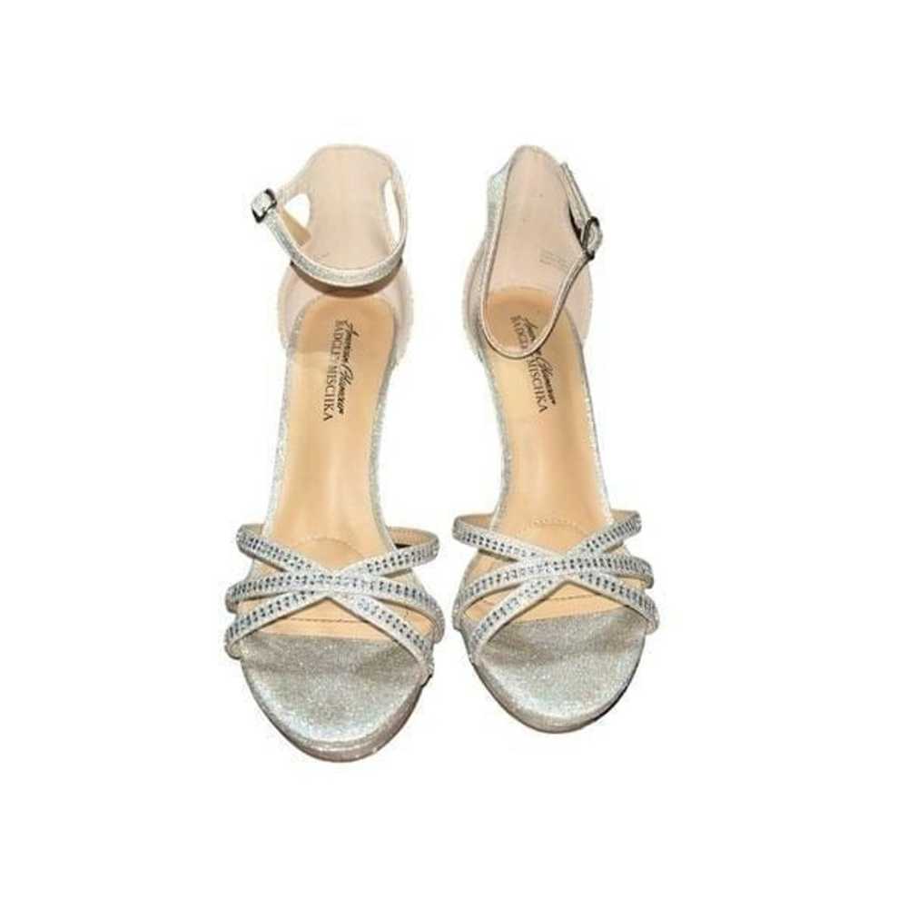 Badgley Mischka Women's Strappy High Heels Silver… - image 2