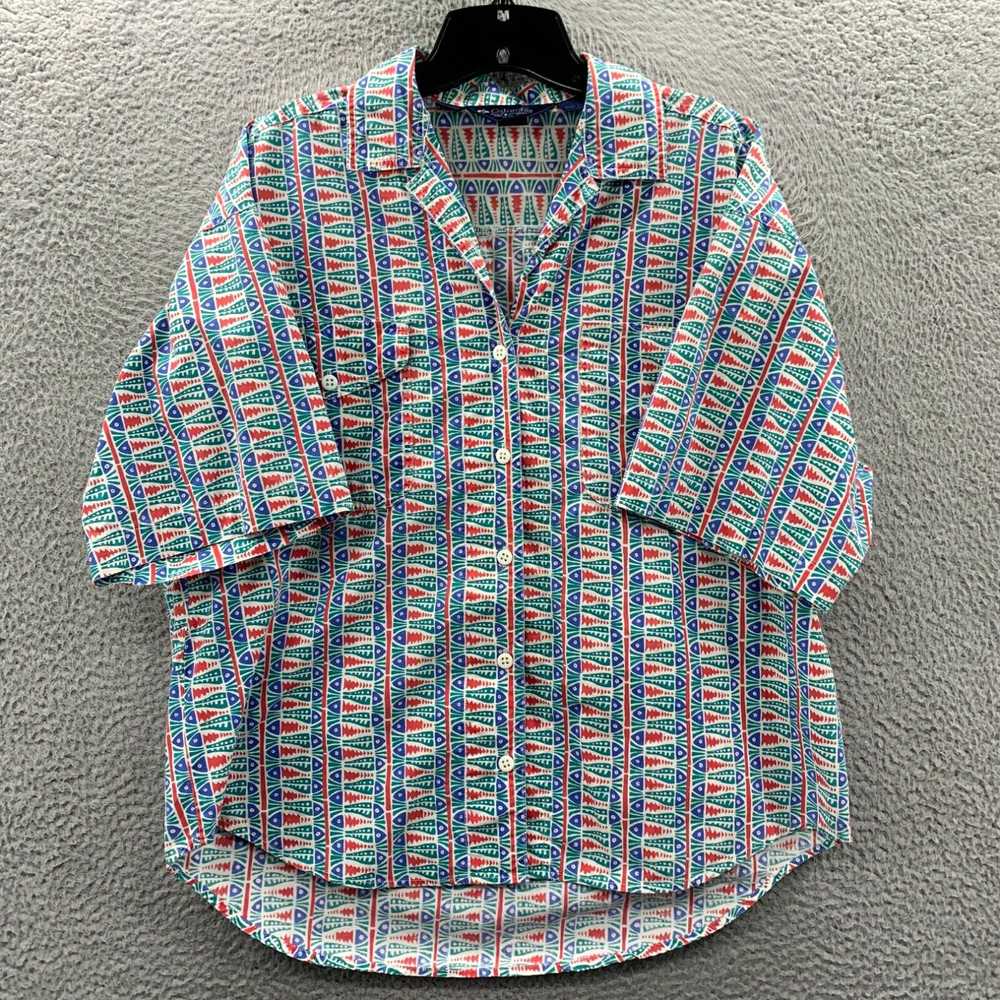 Vintage COLUMBIA Shirt Womens Large Button Up Blo… - image 1