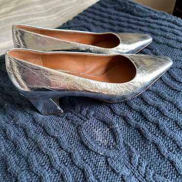 Silver heels - size 10