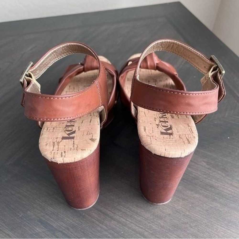 KORK-EASE Dawson Wedge Sandals in Brown Size 10 N… - image 10
