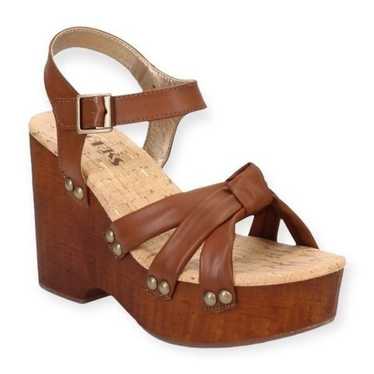 KORK-EASE Dawson Wedge Sandals in Brown Size 10 N… - image 1