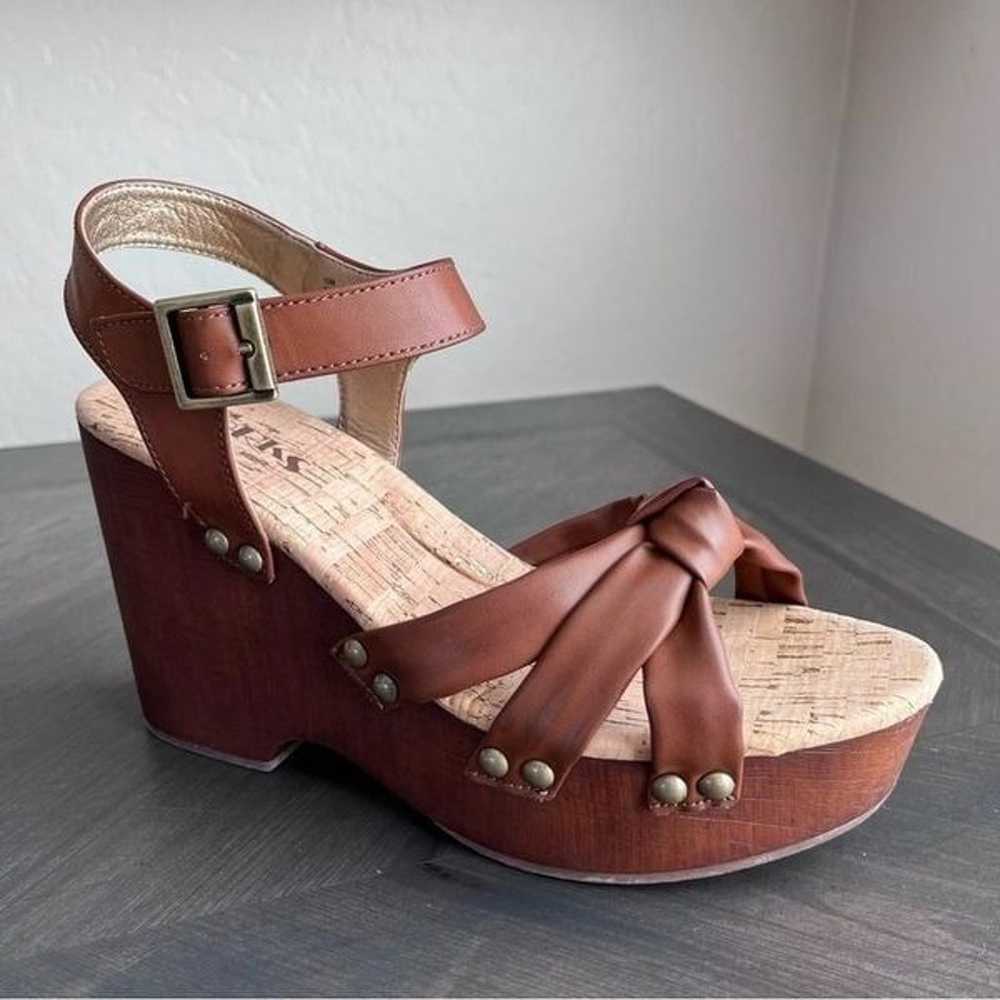 KORK-EASE Dawson Wedge Sandals in Brown Size 10 N… - image 2