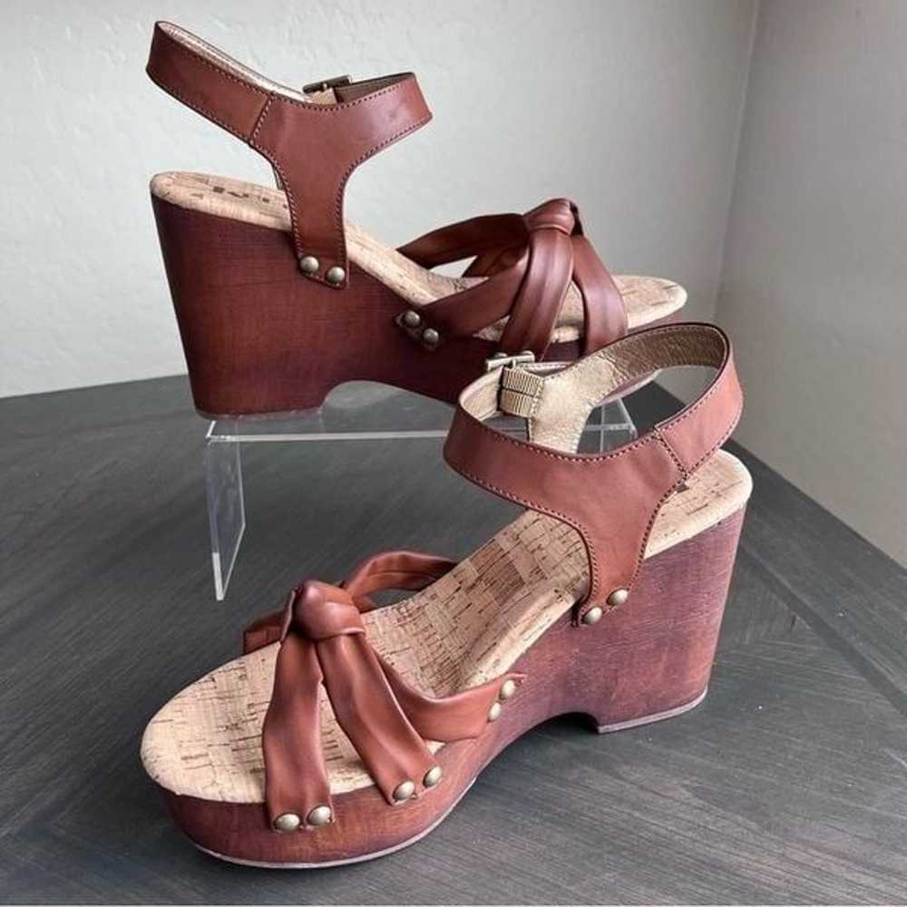KORK-EASE Dawson Wedge Sandals in Brown Size 10 N… - image 4