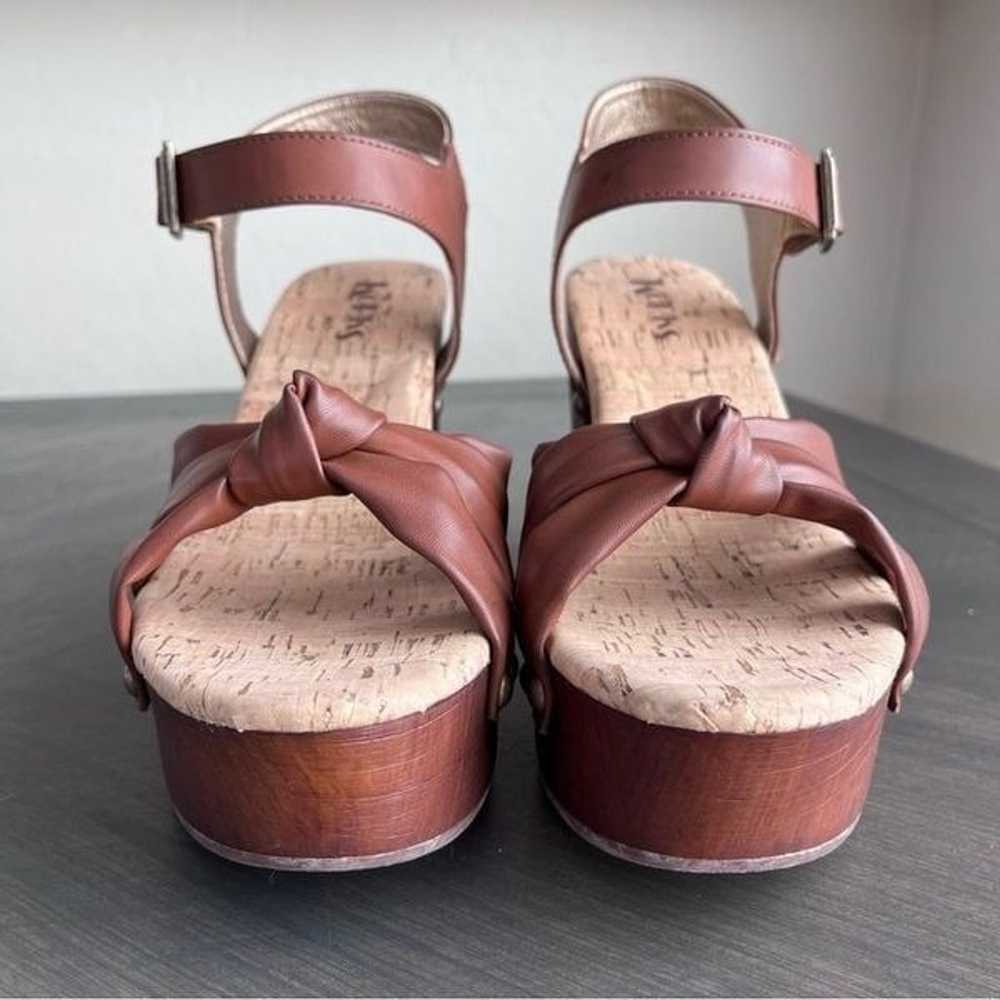 KORK-EASE Dawson Wedge Sandals in Brown Size 10 N… - image 8