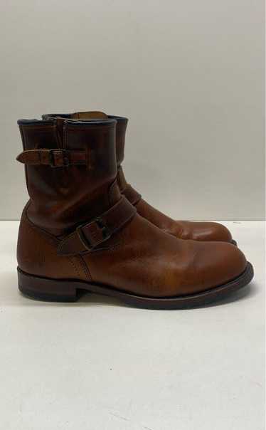 Frye Logan Leather Engineer Boots Brown 9