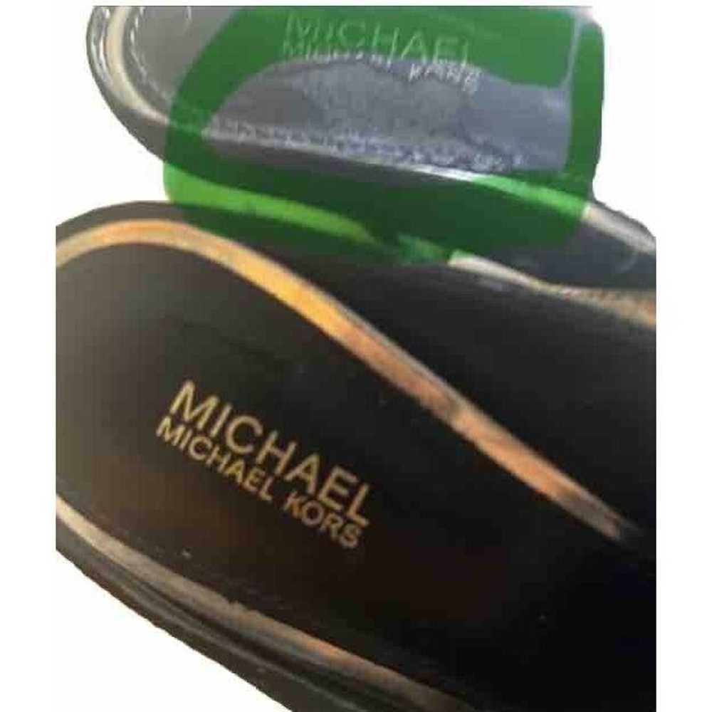 Michael Kors Tiegan Black Suede Gold Strap Mule S… - image 9