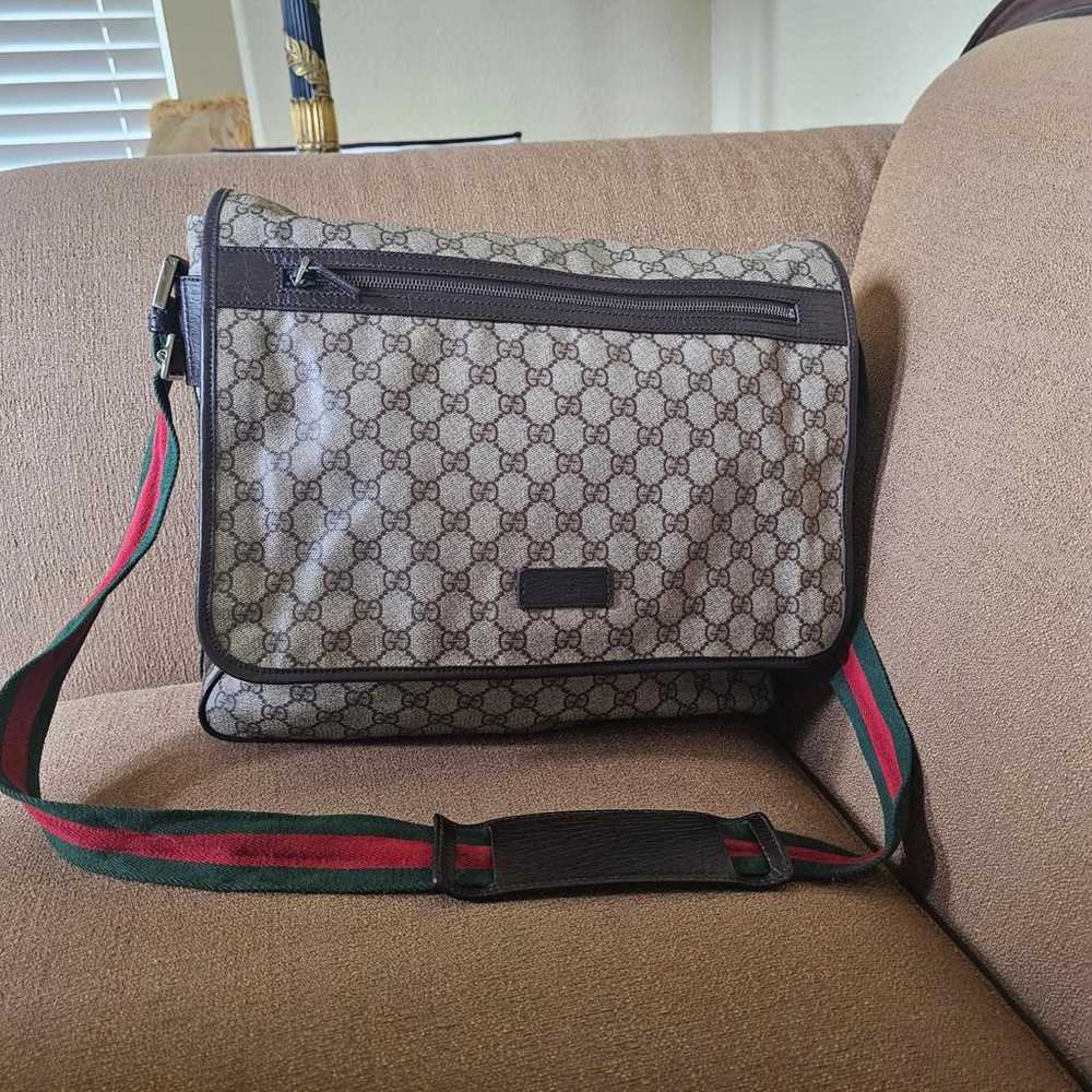 Gucci Leather travel bag - image 2