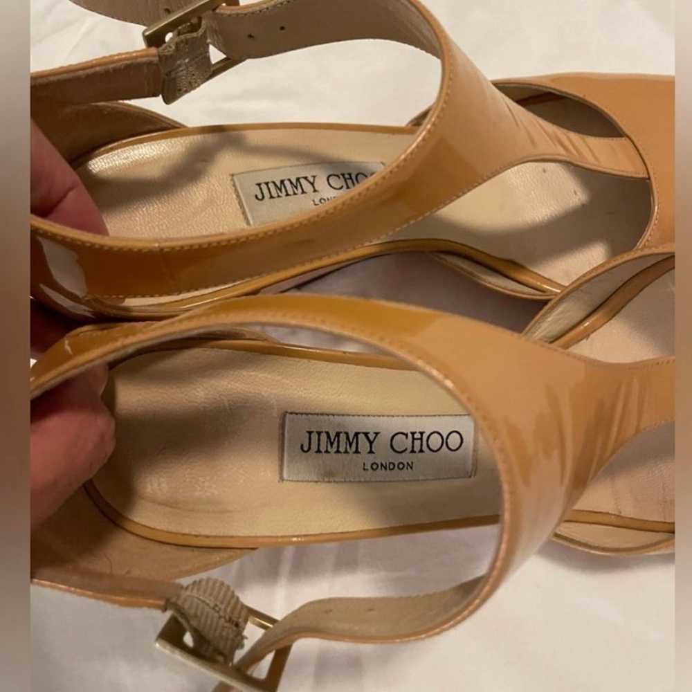 Jimmy Choo Patent Leather Wedge Shoes - image 3