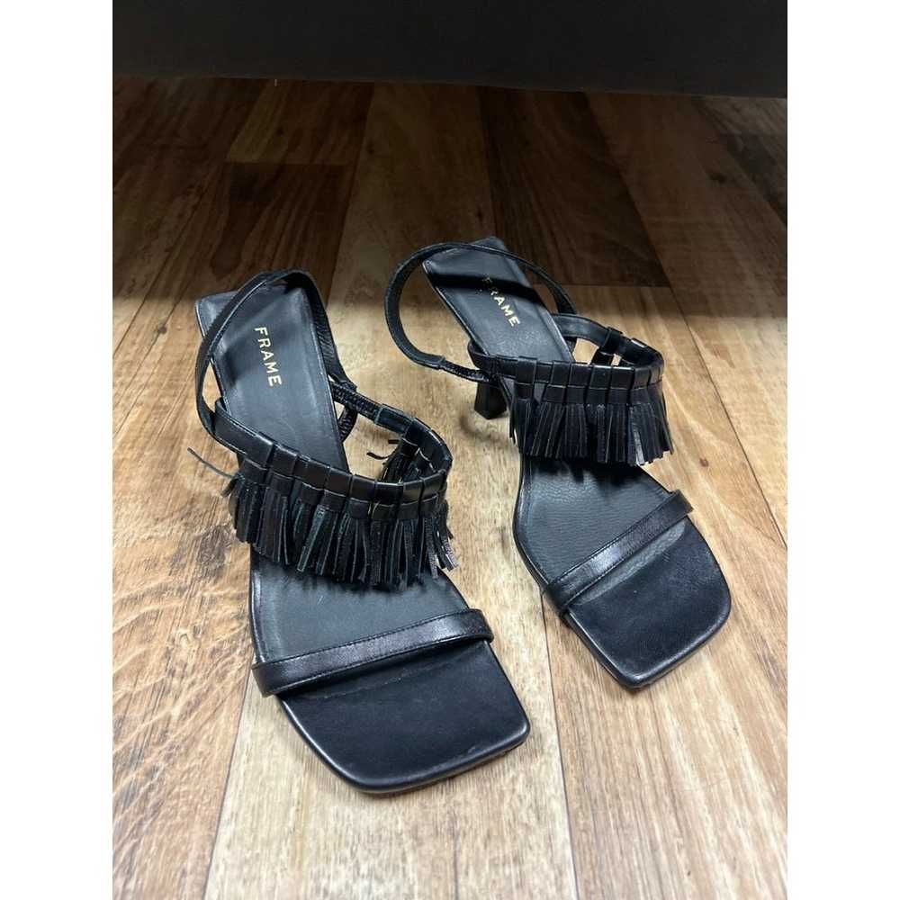 Frame Le Borrego Leather Slingback Sandals 36 1/2 - image 4