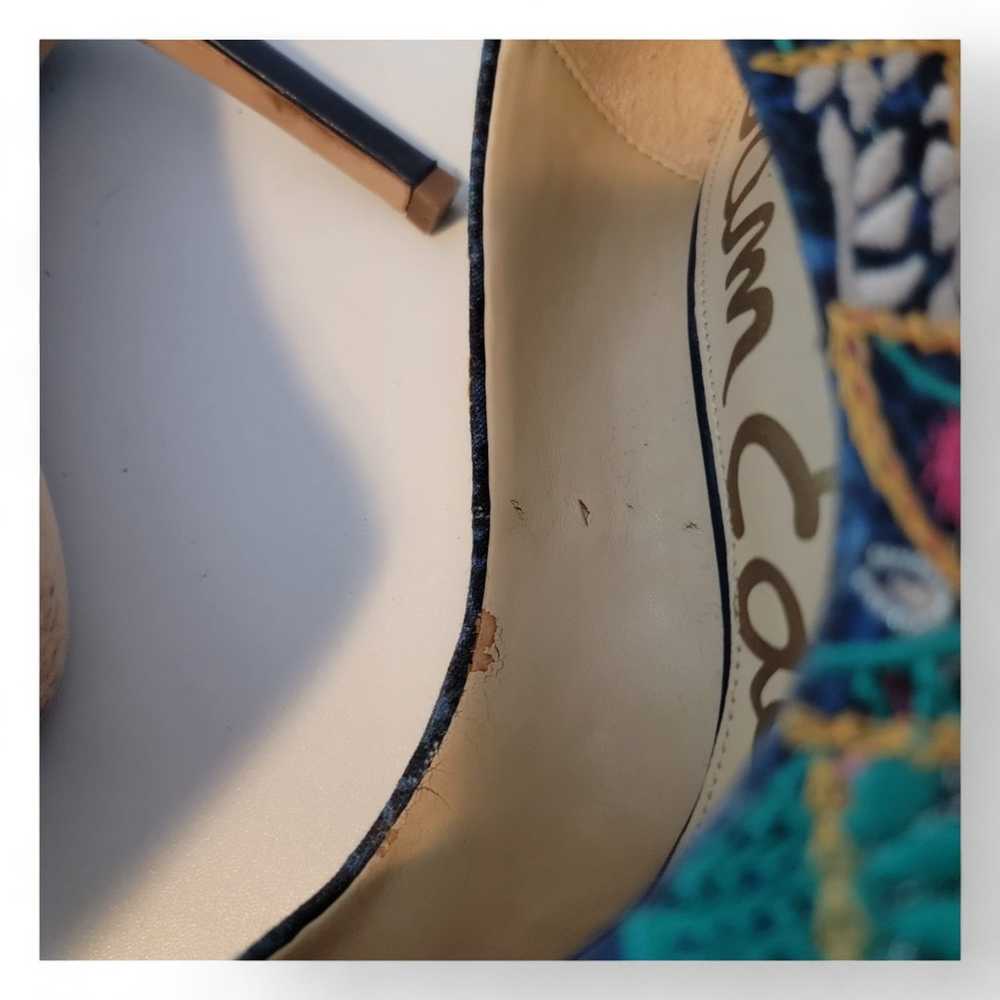 Sam Edelman Hazel Floral Embroidered Heels Pumps … - image 9