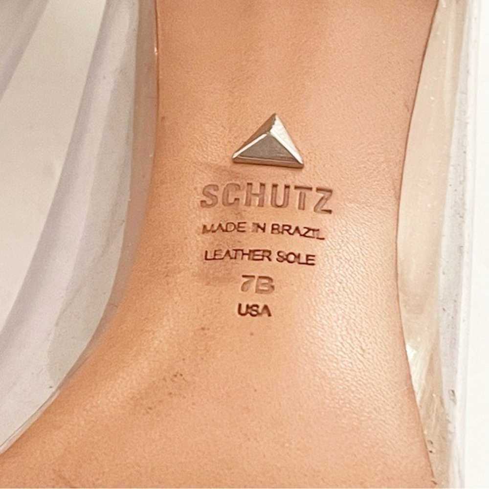 Schultz Size 7B Cendi Nude Beige Clear Vinyl High… - image 6