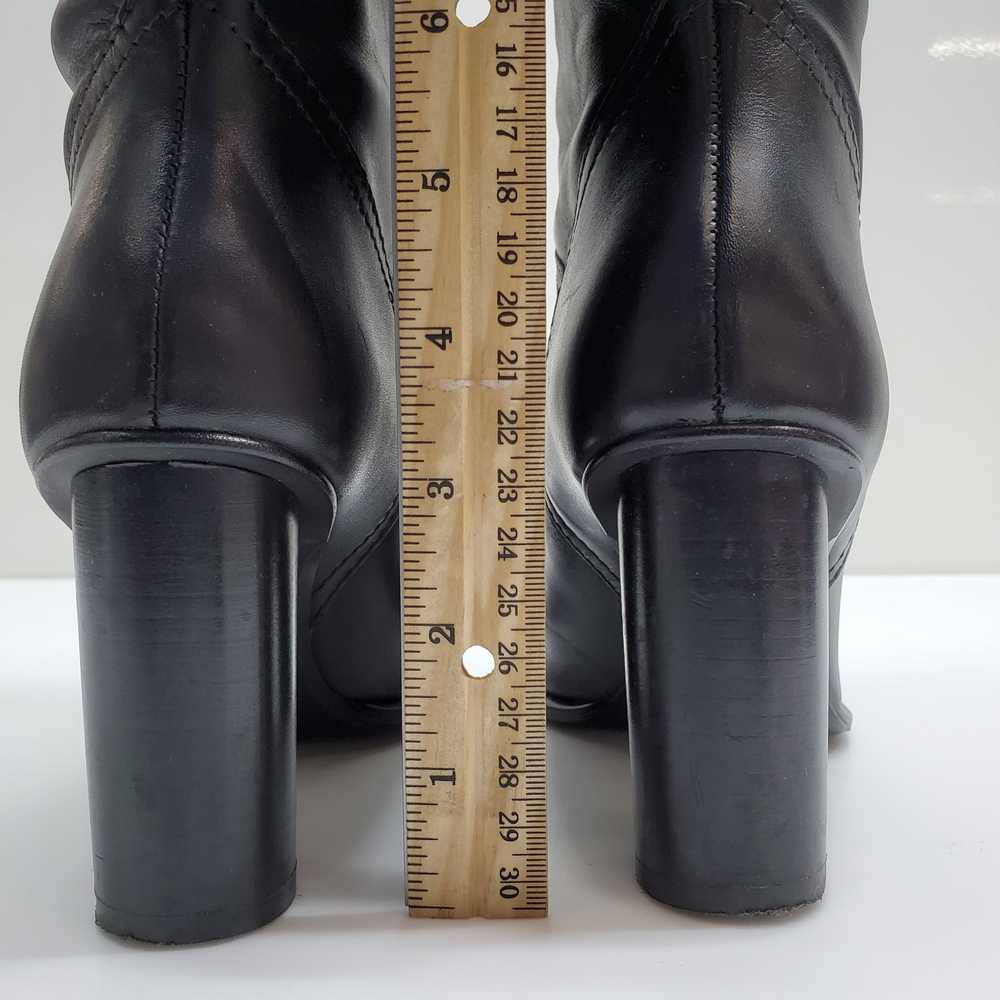Zara High Heeled Leather Boots 37 - image 3