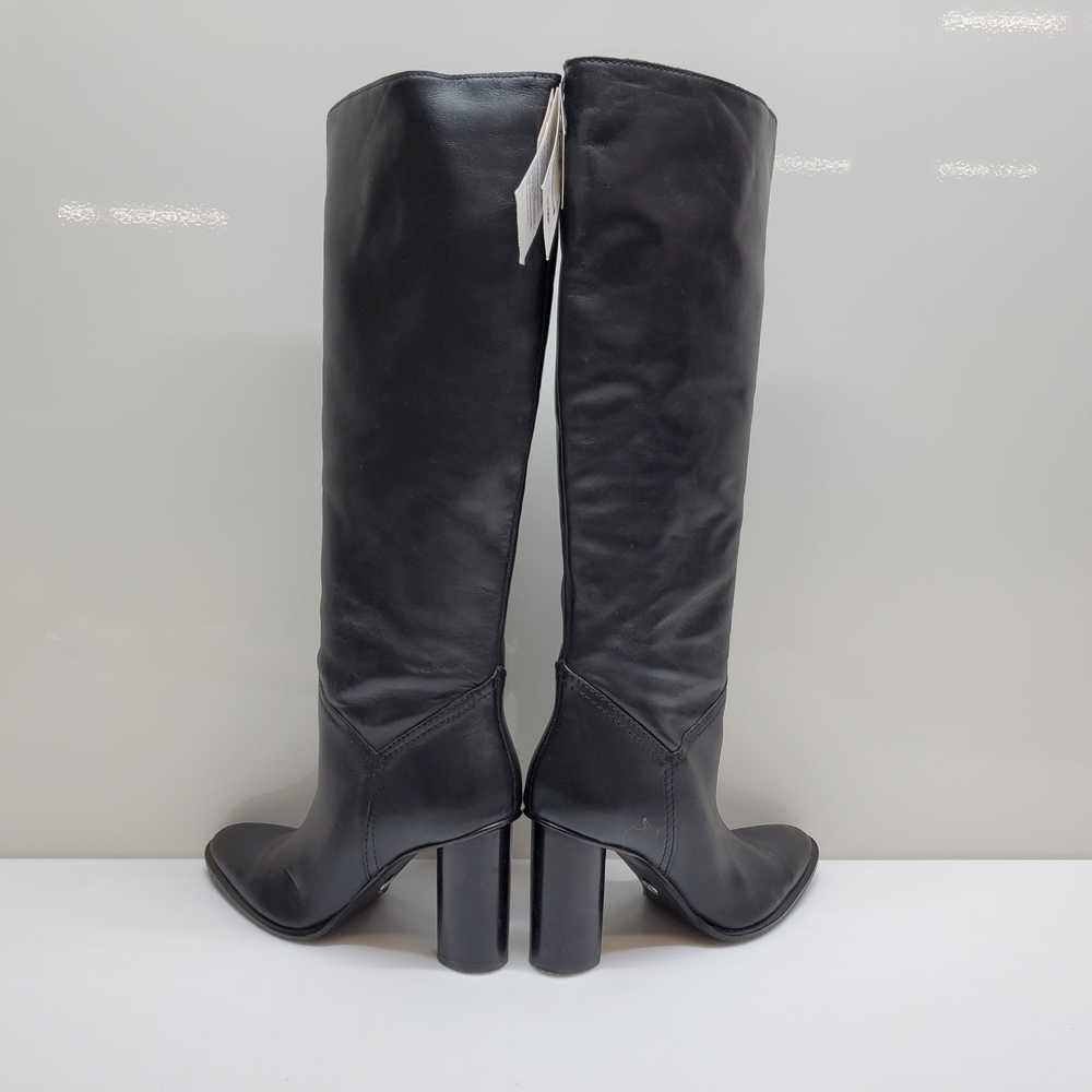 Zara High Heeled Leather Boots 37 - image 4