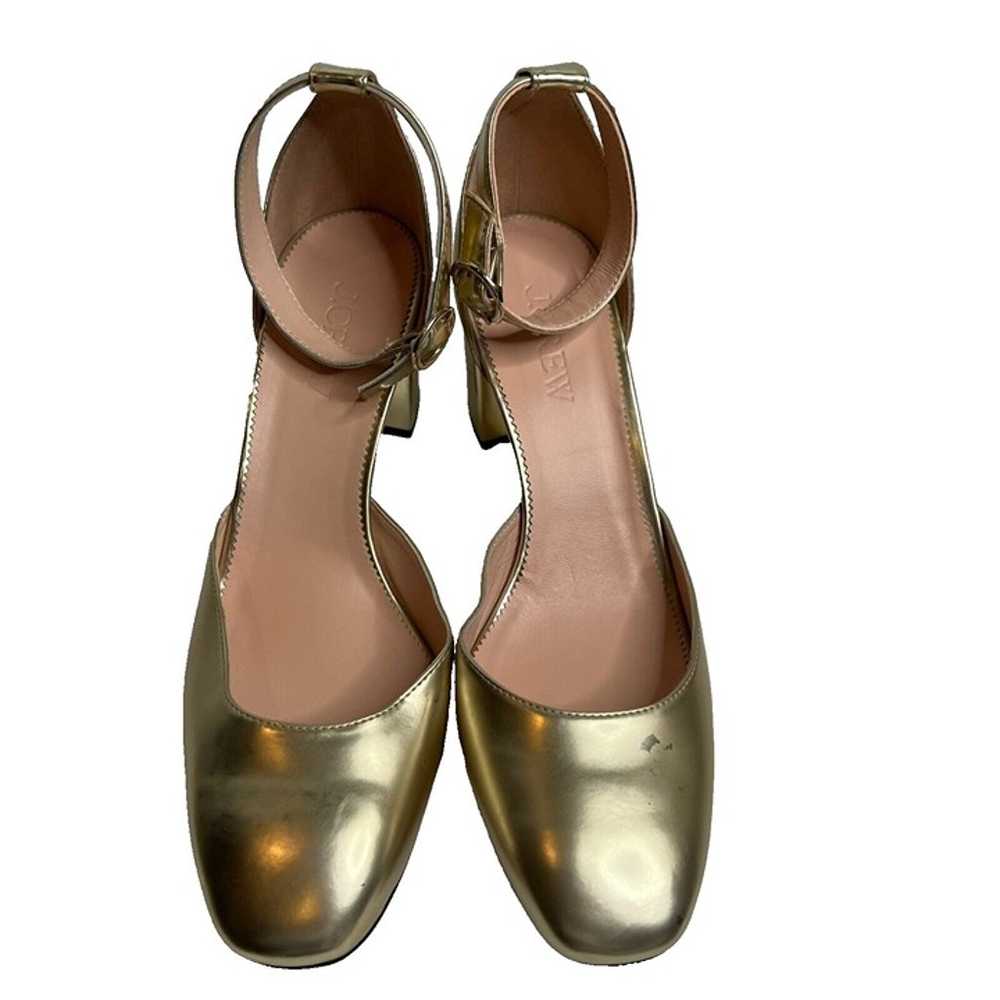 J.Crew $268 Maisie Heels in Metallic Gold Size 11… - image 2