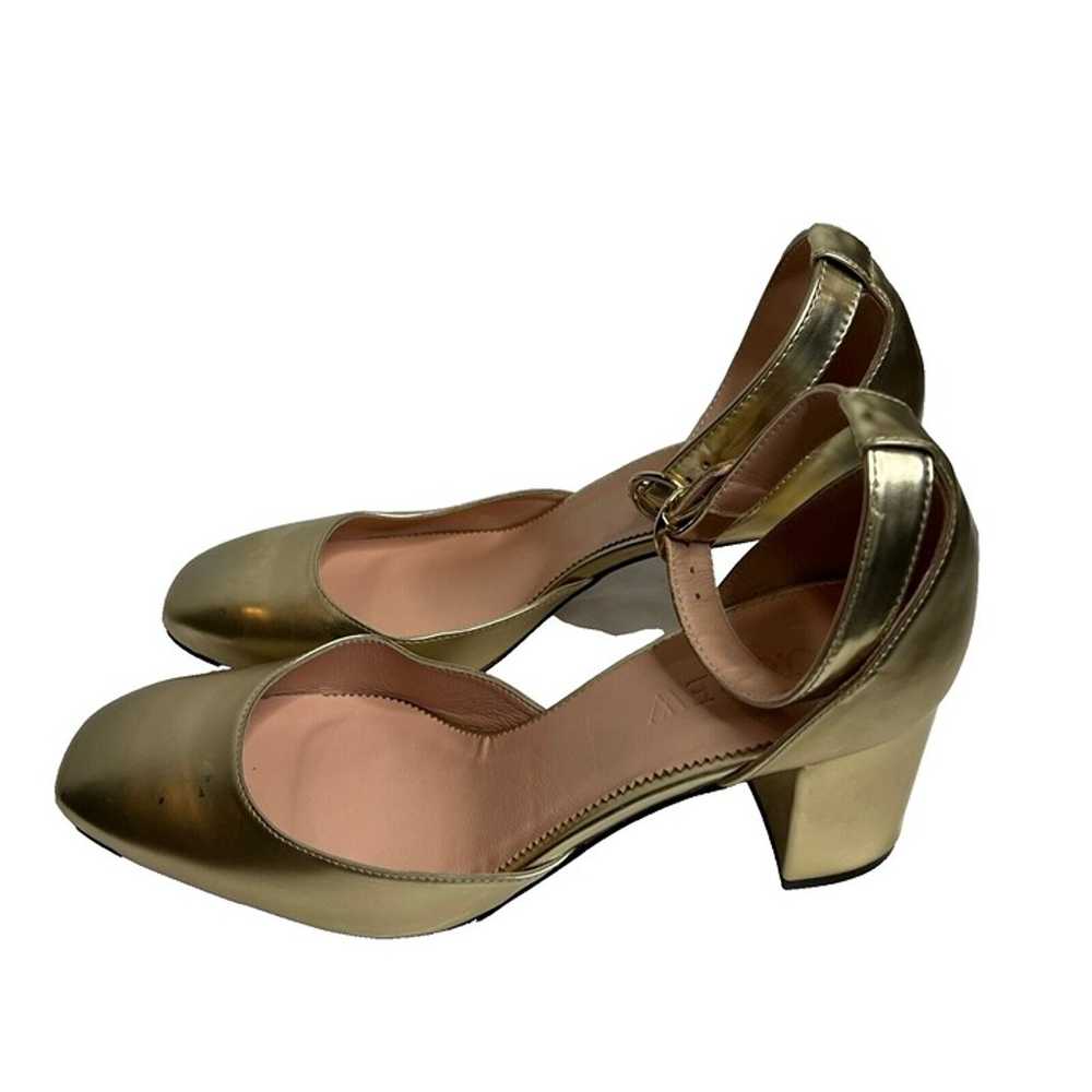 J.Crew $268 Maisie Heels in Metallic Gold Size 11… - image 3