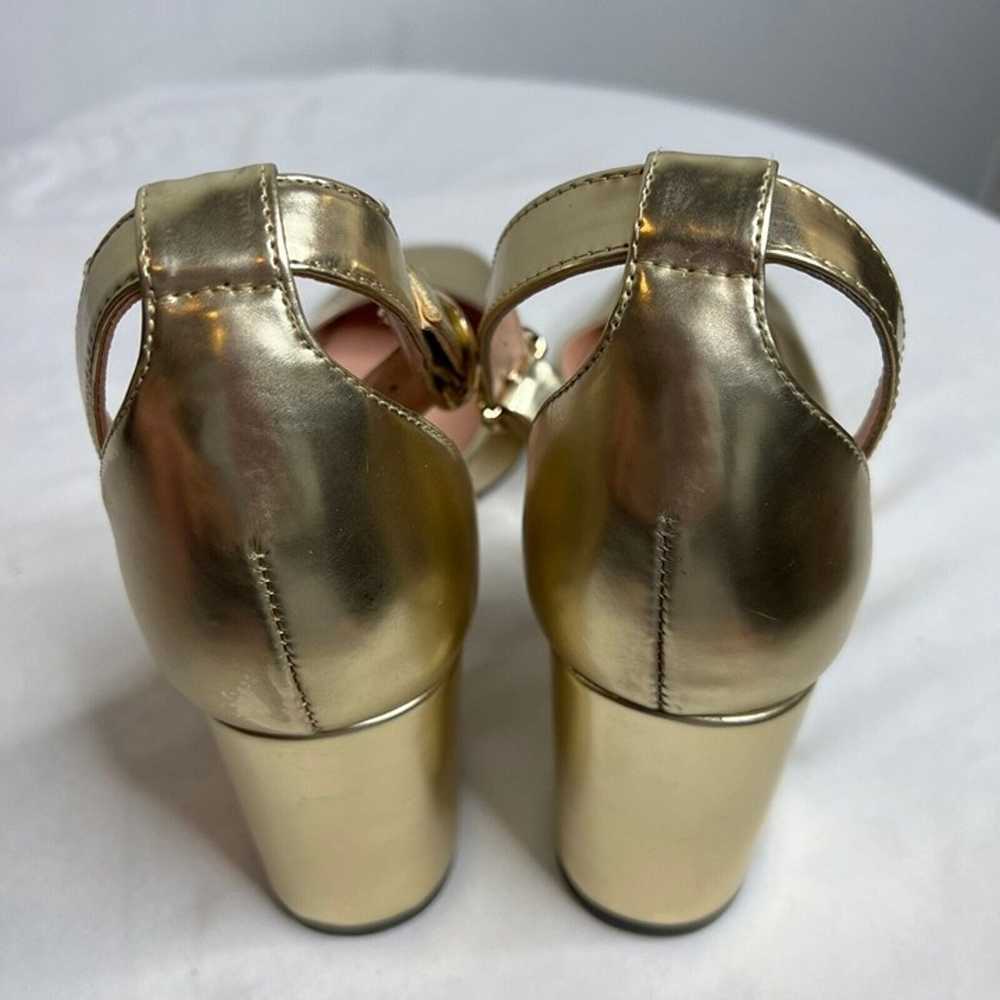 J.Crew $268 Maisie Heels in Metallic Gold Size 11… - image 4