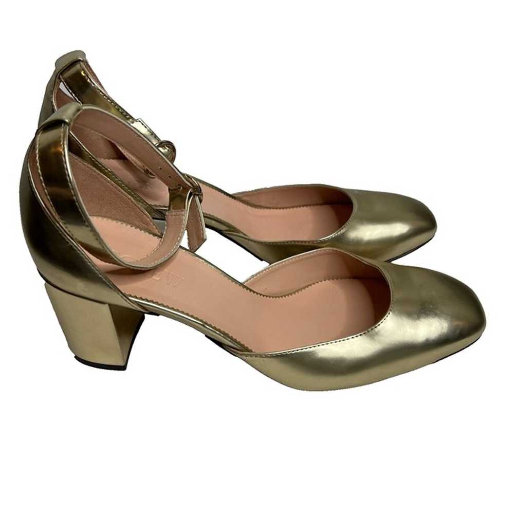 J.Crew $268 Maisie Heels in Metallic Gold Size 11… - image 6