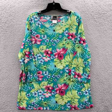 J Brand SLINKY BRAND Blouse Womens 1X Top Floral … - image 1
