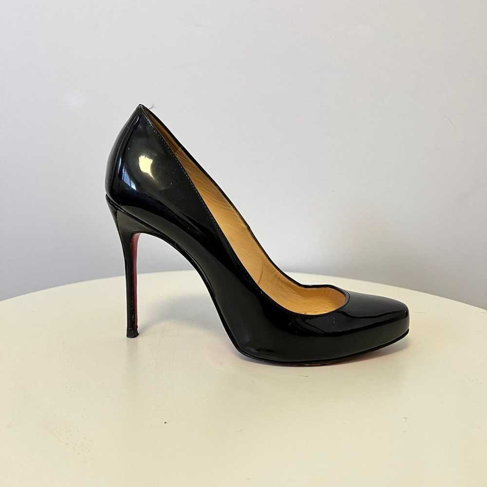 Cristian Louboutin Blck Pumps with 100mm Heels - image 2