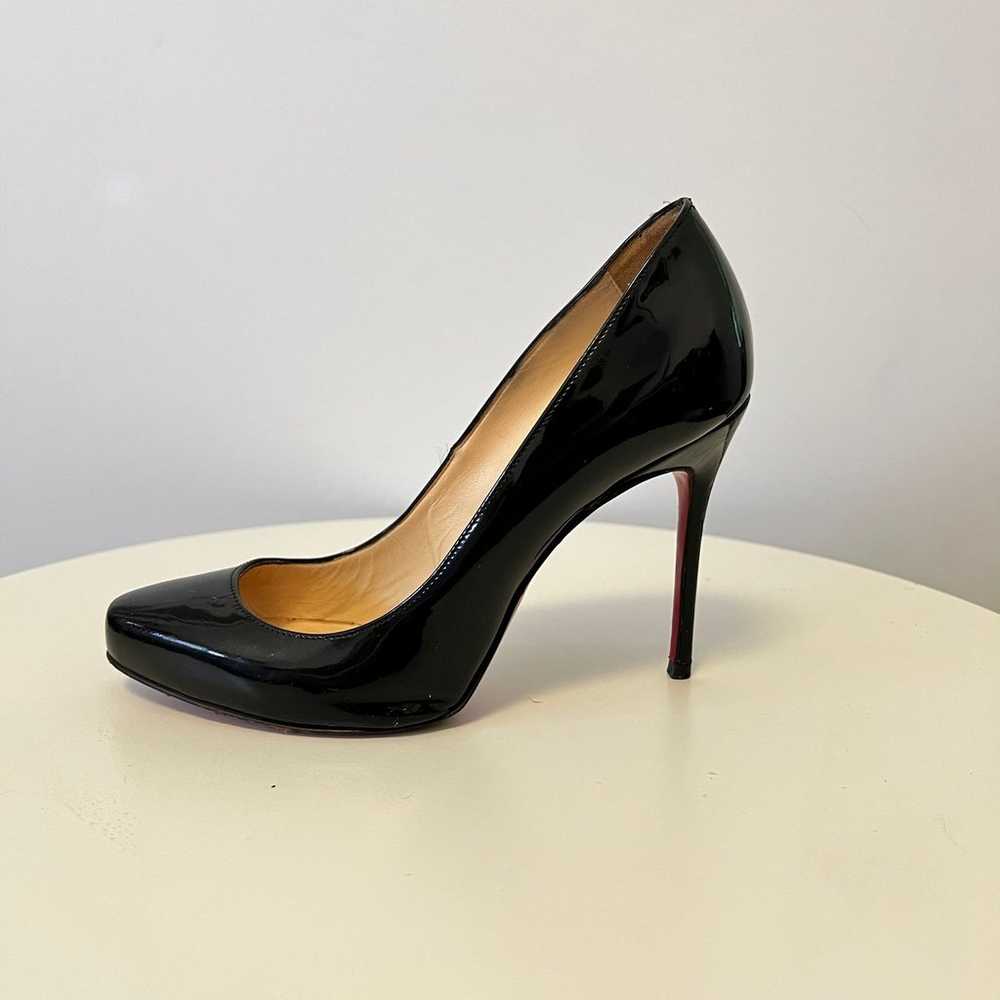 Cristian Louboutin Blck Pumps with 100mm Heels - image 5