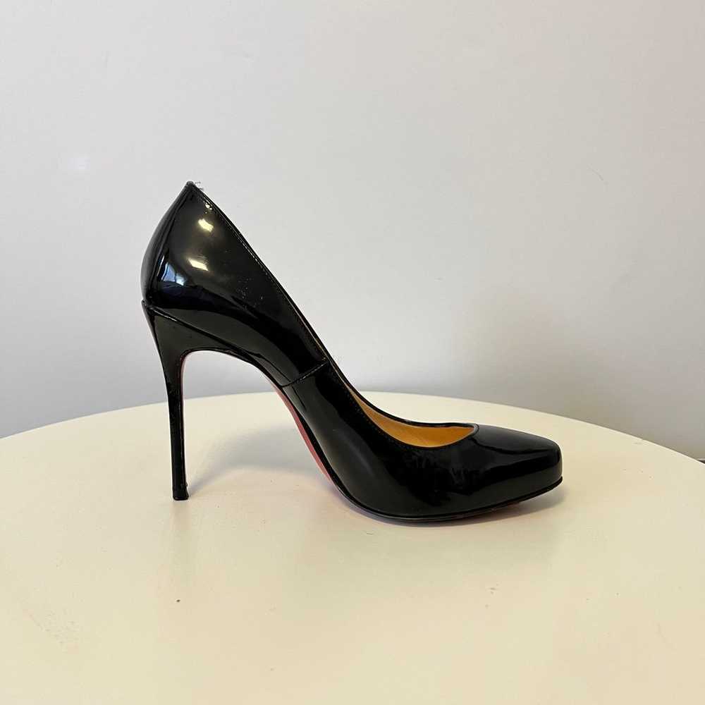 Cristian Louboutin Blck Pumps with 100mm Heels - image 7