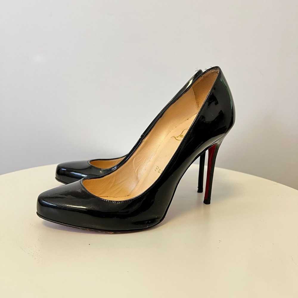 Cristian Louboutin Blck Pumps with 100mm Heels - image 8