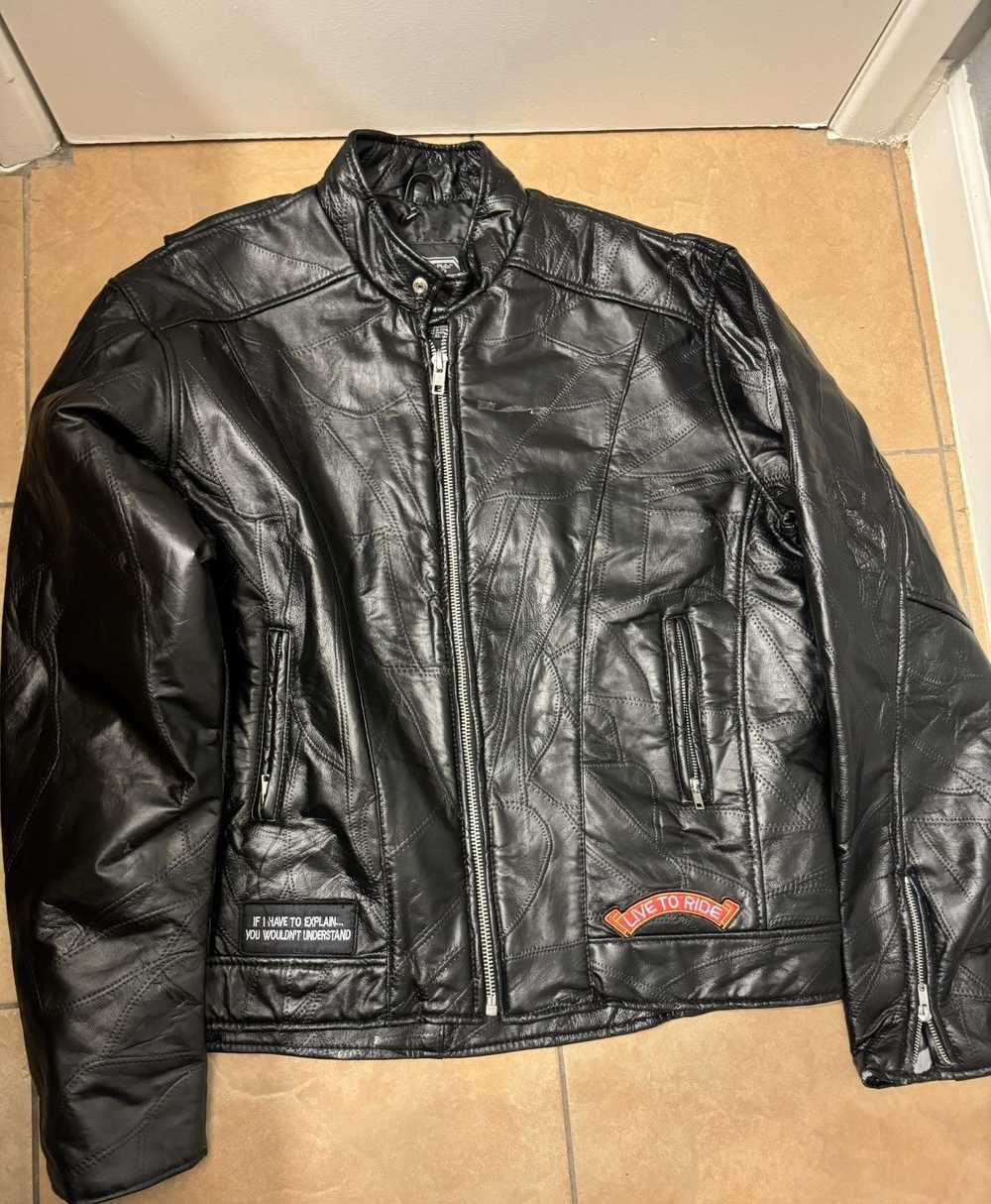 Leather Jacket × Streetwear × Vintage Bike leathe… - image 1