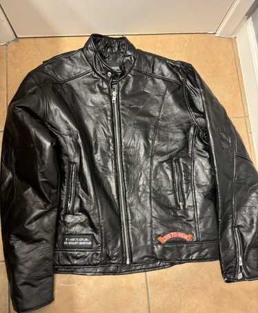 Leather Jacket × Streetwear × Vintage Bike leathe… - image 1