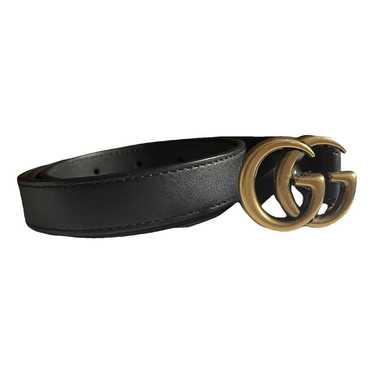 Gucci Gg Buckle leather belt