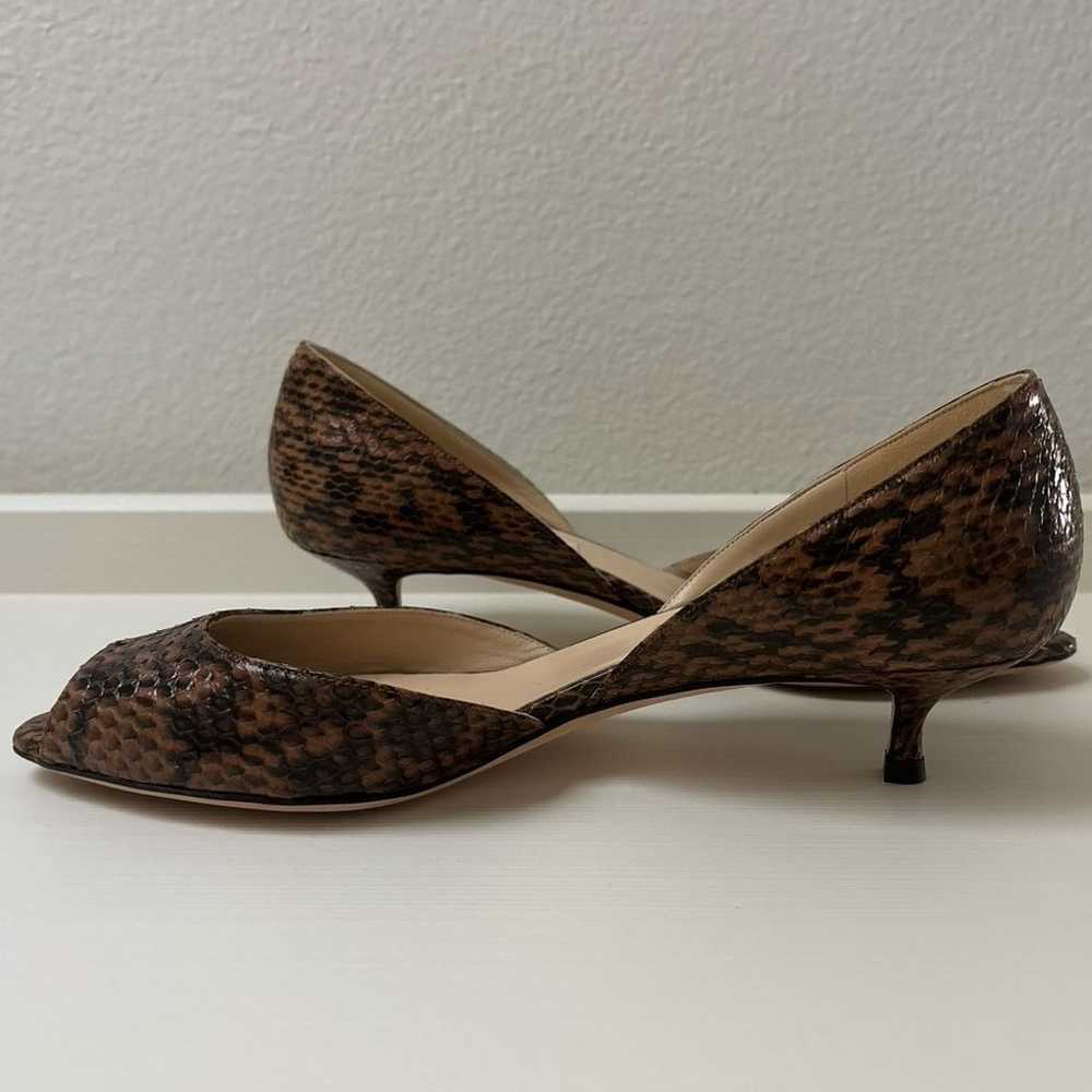 Jimmy Choo Brown/Black Snake Skin Heels (Size 39/… - image 6