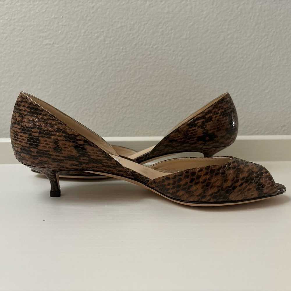 Jimmy Choo Brown/Black Snake Skin Heels (Size 39/… - image 8