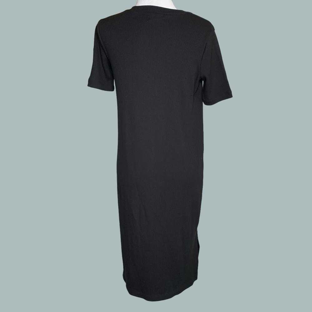 Madewell Black Ribbed Maxi Dress - image 2