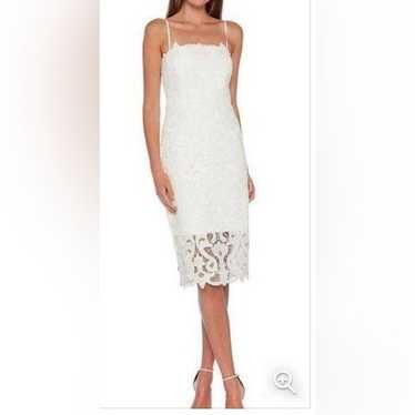 Bardot  Dress Size 6 ‎ Lina Lace Sheath Dress Whi… - image 1