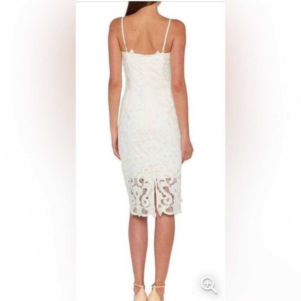 Bardot  Dress Size 6 ‎ Lina Lace Sheath Dress Whi… - image 2