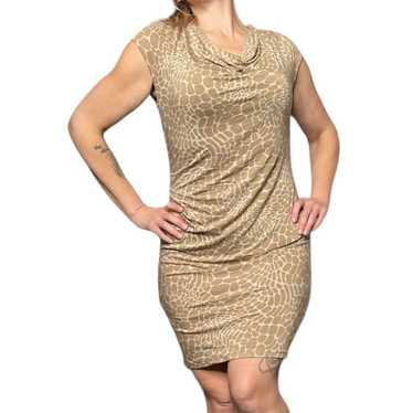 Michael Kors Animal Print Bodycon Dress Size S - image 1