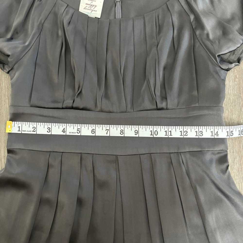 Suzi Chin for Maggy Boutique Silk Dress Size 6 Gr… - image 10