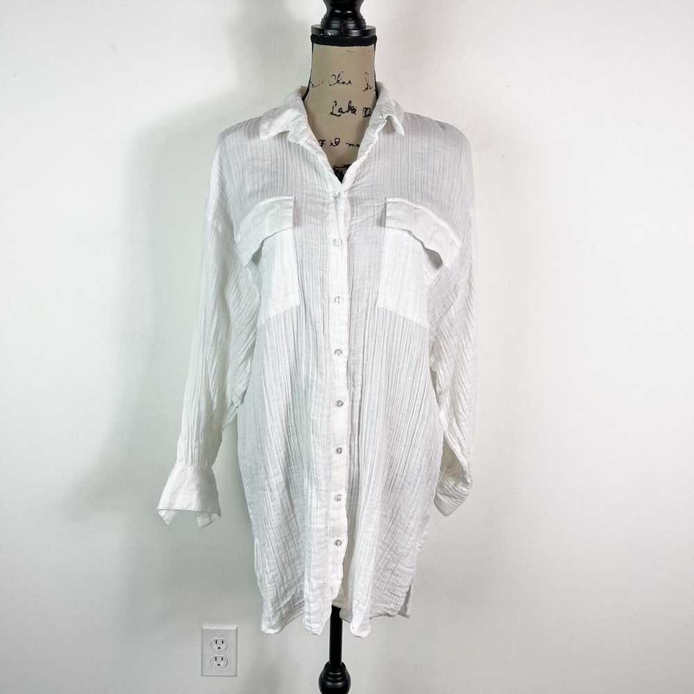 ASOS DESIGN NWOT Double Cloth Oversized Shirt Dre… - image 2