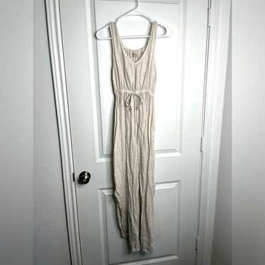 Terzo Millennio Sleeveless Linen Midi Dress Made … - image 1
