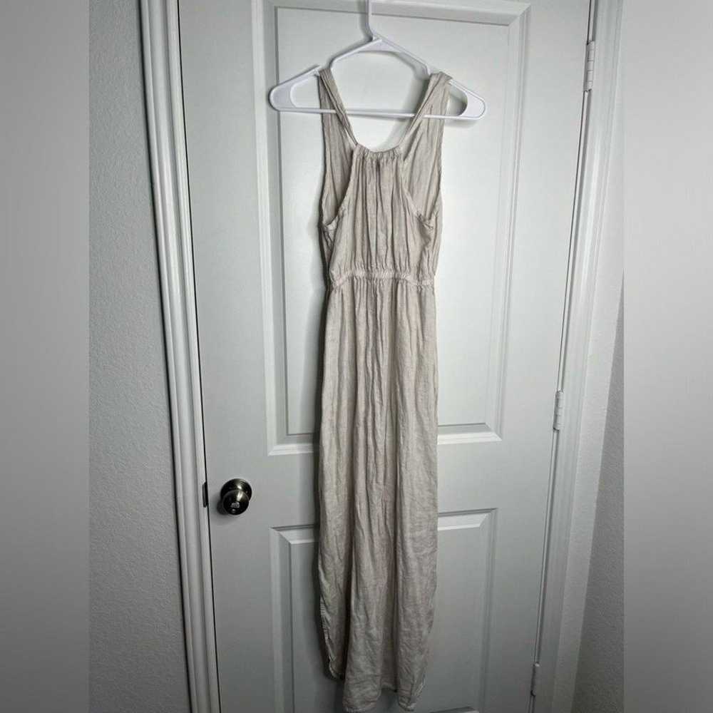 Terzo Millennio Sleeveless Linen Midi Dress Made … - image 5