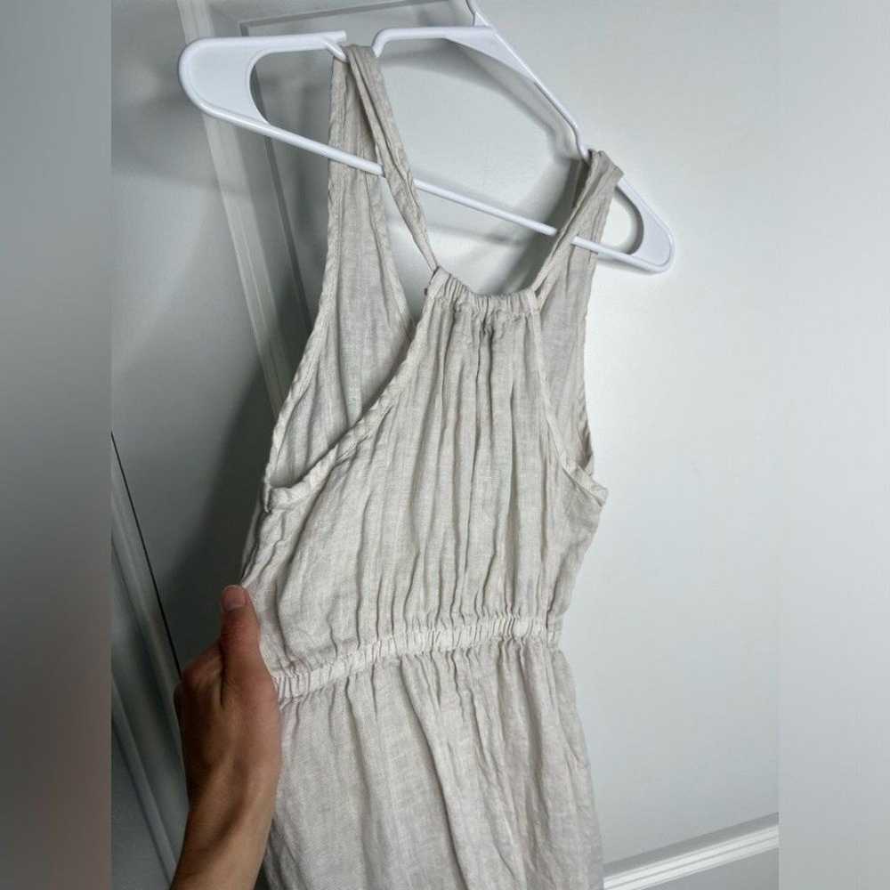 Terzo Millennio Sleeveless Linen Midi Dress Made … - image 6