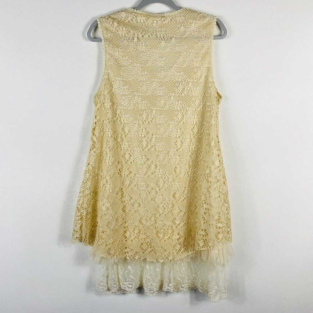 Pretty Angel Lace Applique Sleeveless Tunic Dress… - image 2