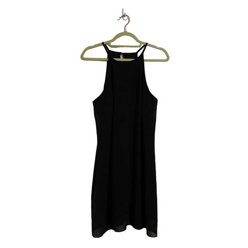 BCX Black Sleeveless Mini Shift Dress Sz L - image 1
