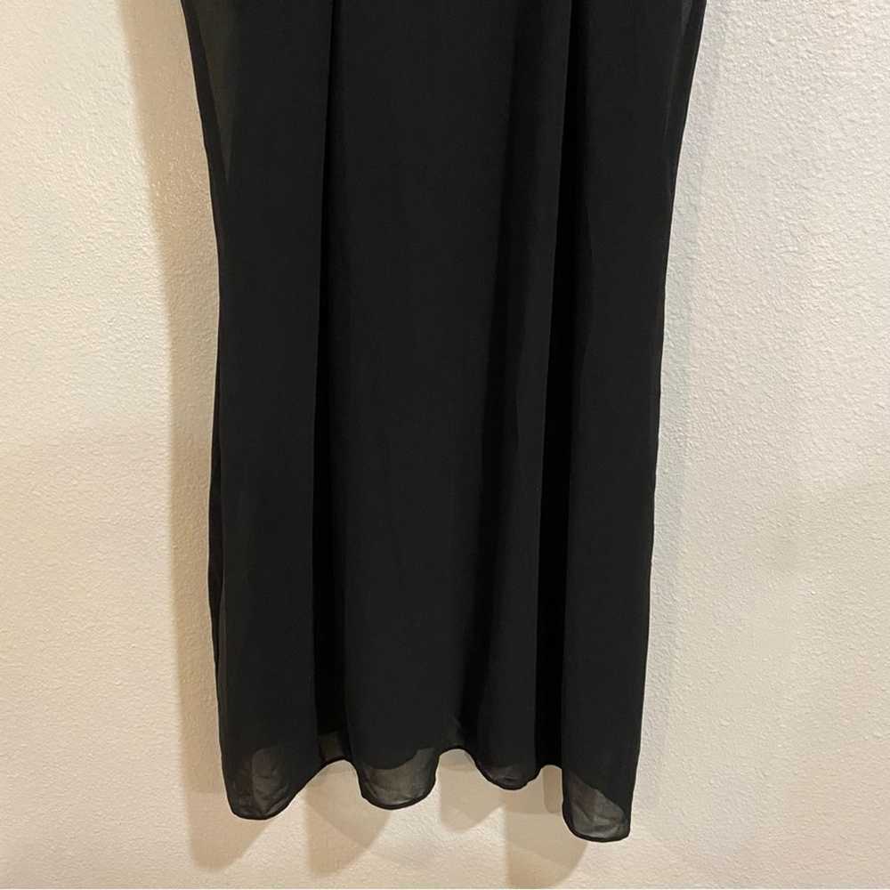 BCX Black Sleeveless Mini Shift Dress Sz L - image 3