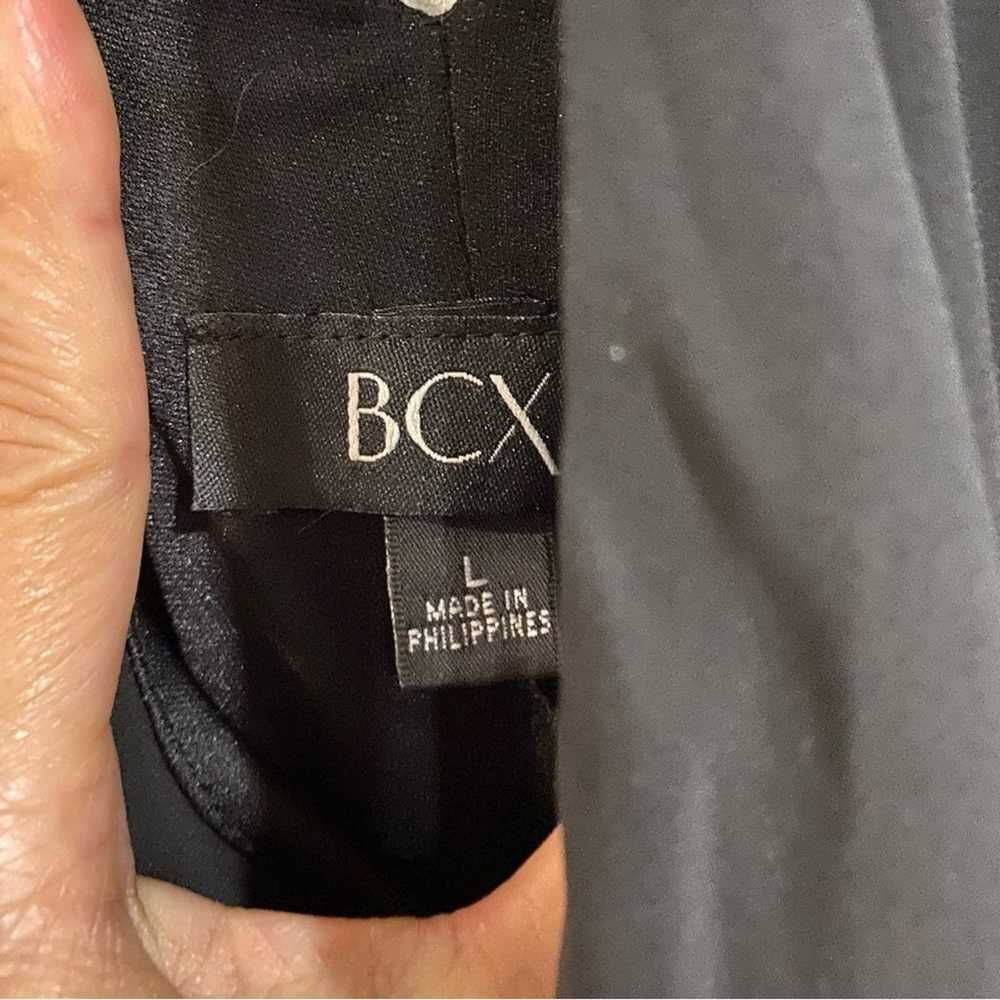 BCX Black Sleeveless Mini Shift Dress Sz L - image 4